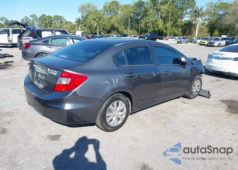 2012 Honda Civic Lx from USA, damaged, VIN 19XFB2F53CE001366